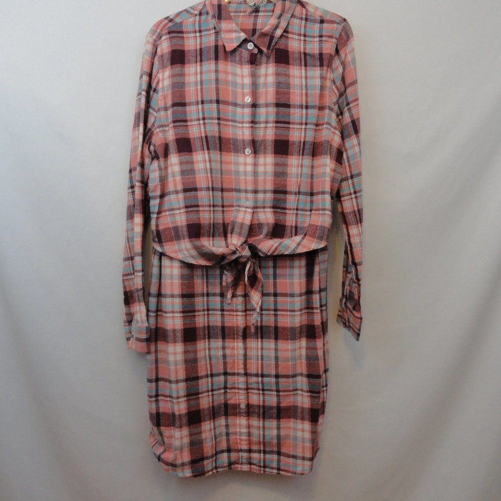 Wallflower Pink Flannel Dress Jr Size Large